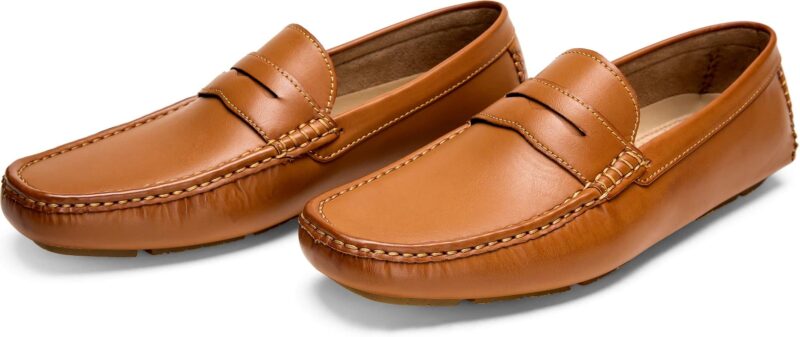 Men's Penny-Style Loafers - Brown