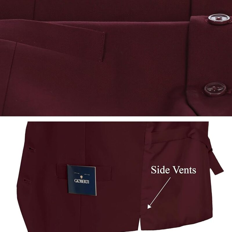 Slim Fit Vest - Maroon