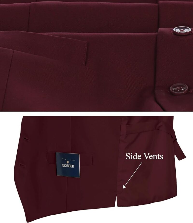 Slim Fit Vest - Maroon