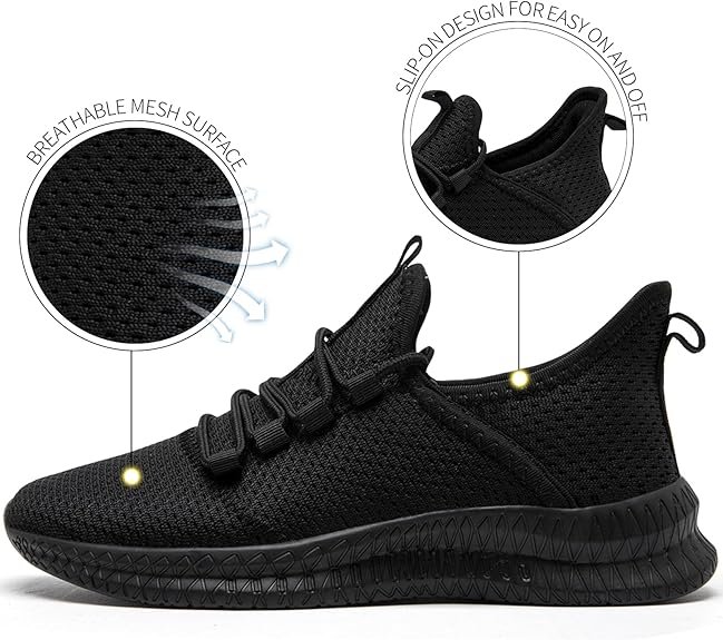 71a2wSB-ltL._AC_SY575_ Lightweight Trainers - Black