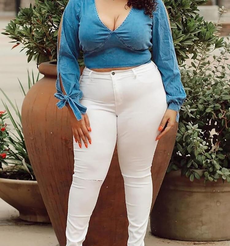 Denim Jeggings-White