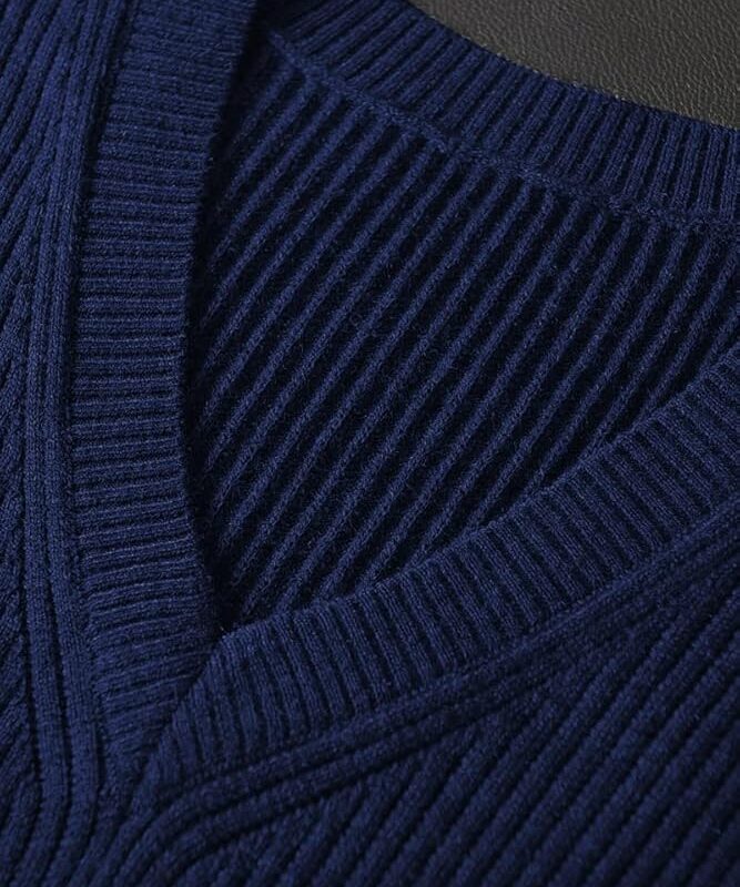 Premium Knit Vest - Dark blue