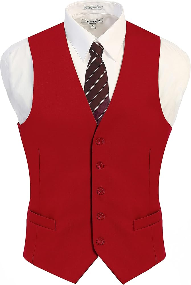 Slim Fit Vest - Red