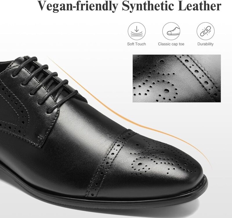 8112qxoNM8L._AC_UY900_ Men's Plain-Toe Oxford Dress Shoes - Black