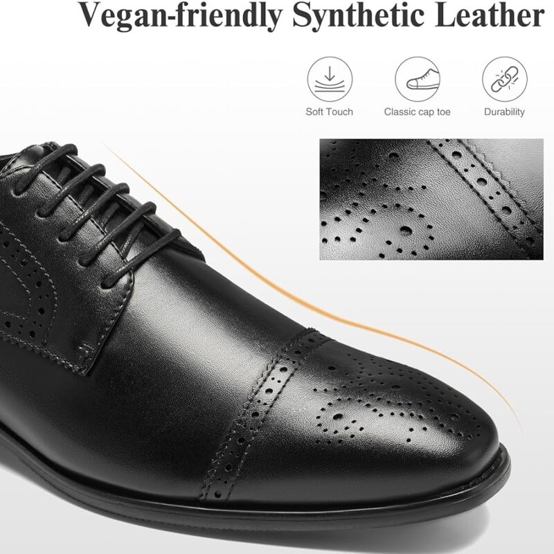 8112qxoNM8L._AC_UY900_ Men's Plain-Toe Oxford Dress Shoes - Black