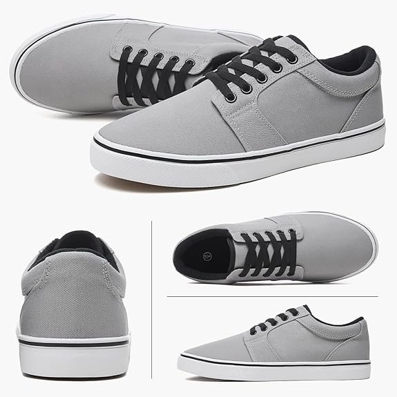 Casual Low-Top Sneakers - light grey