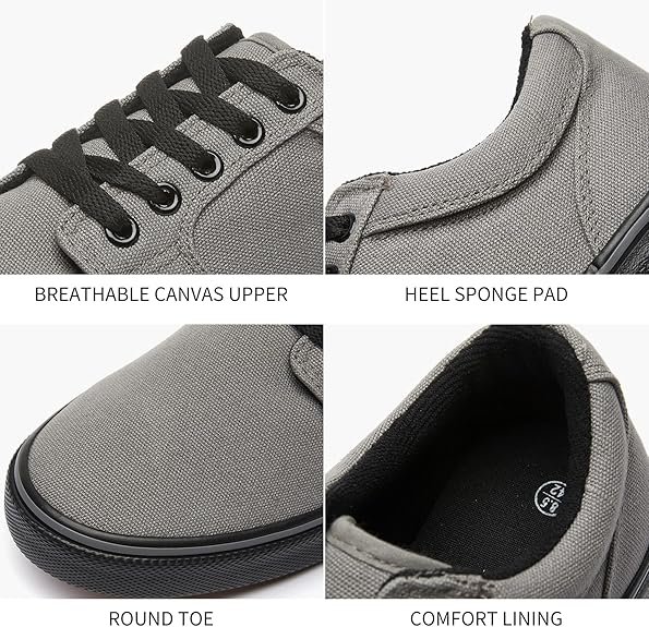 8140ZKtAbaL._AC_SY575_ Casual Low-Top Sneakers - Dark Grey