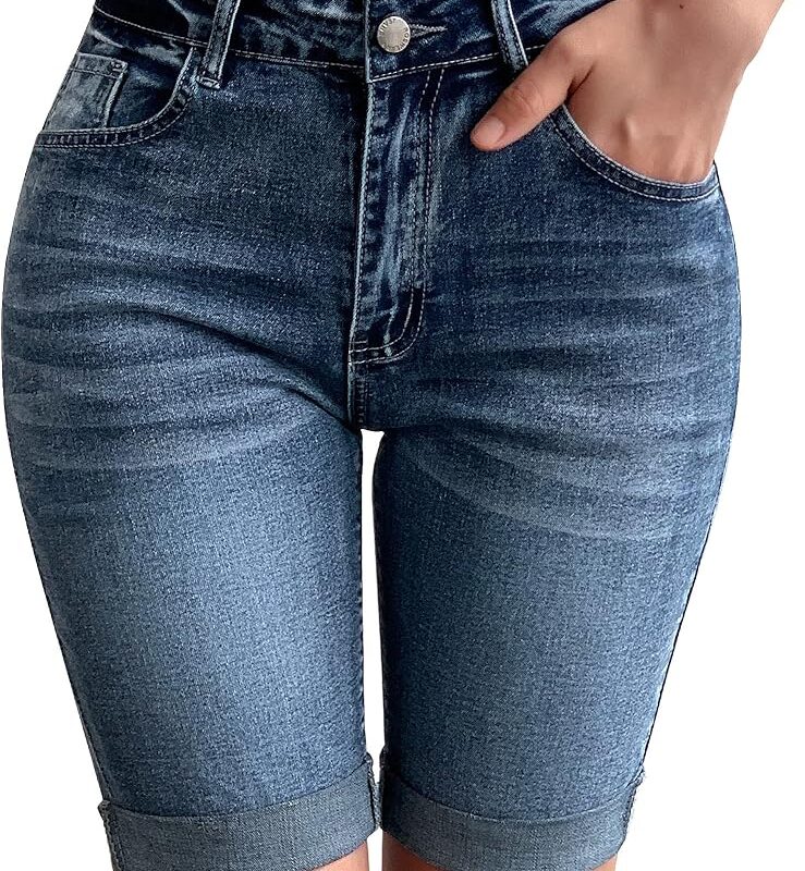 Classic Blue Denim Shorts