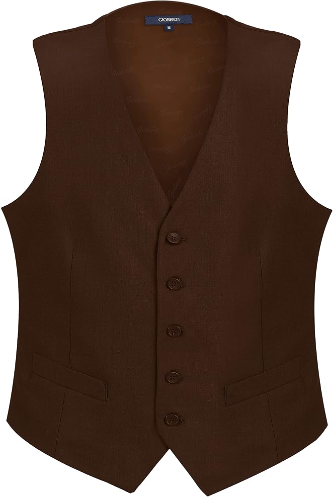 Slim Fit Vest - Brown