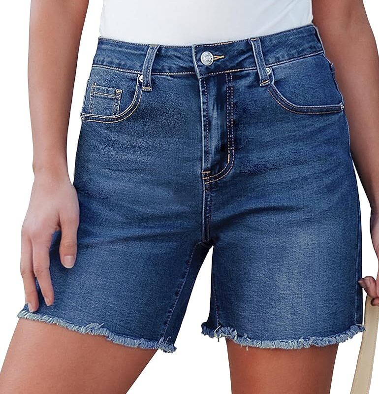 Mom Fit Denim Shorts