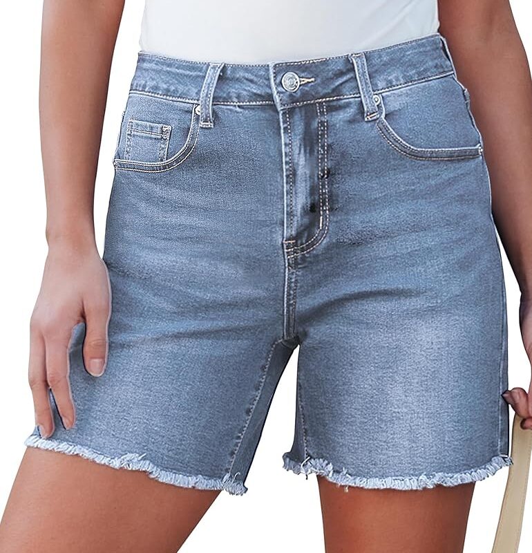 Mom Fit Denim Shorts