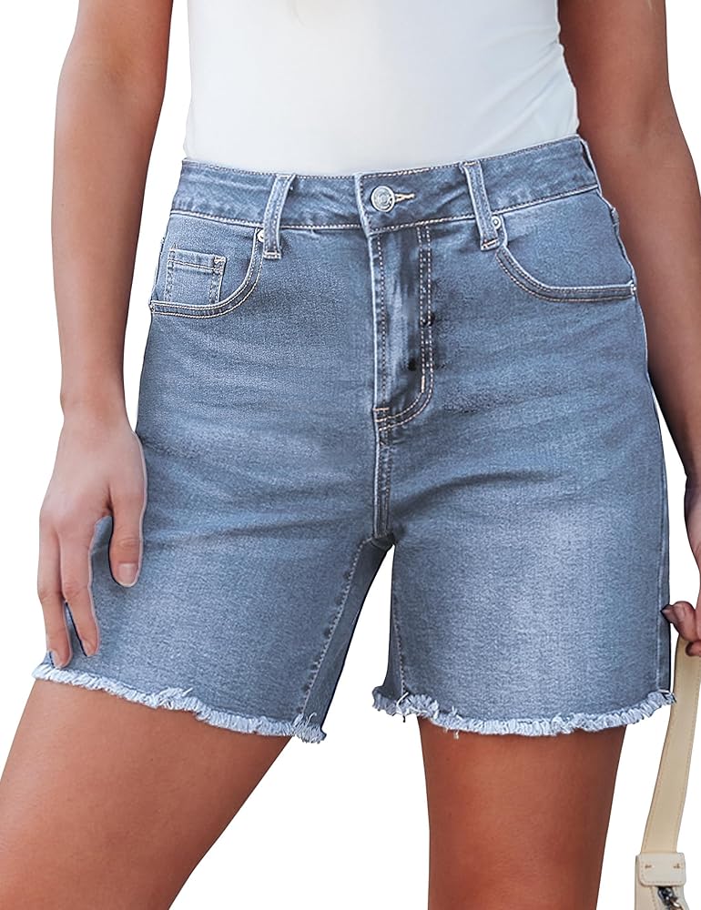 Mom Fit Denim Shorts
