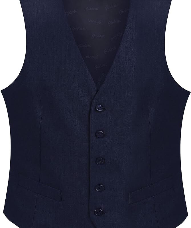 Slim Fit Vest - Navy