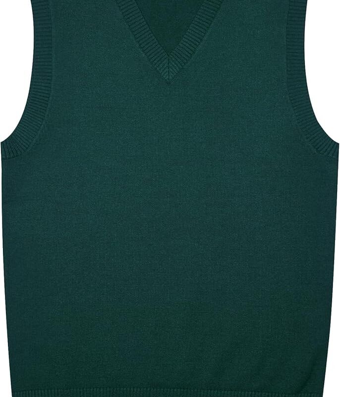 81Z5LEyZG9L._AC_UY1000_ V-Neck Sweater Vest – Dark green