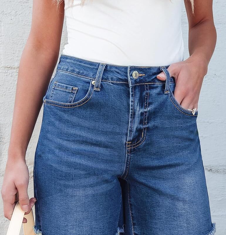 Mom Fit Denim Shorts