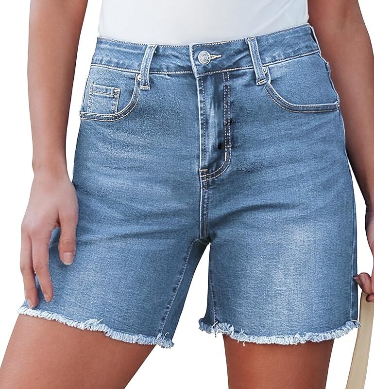 Mom Fit Denim Shorts