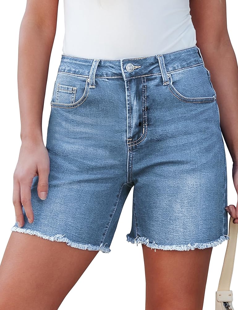 Mom Fit Denim Shorts