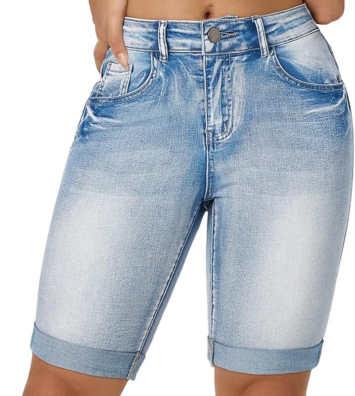 Classic Blue Denim Shorts