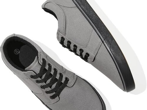 Casual Low-Top Sneakers - Dark Grey