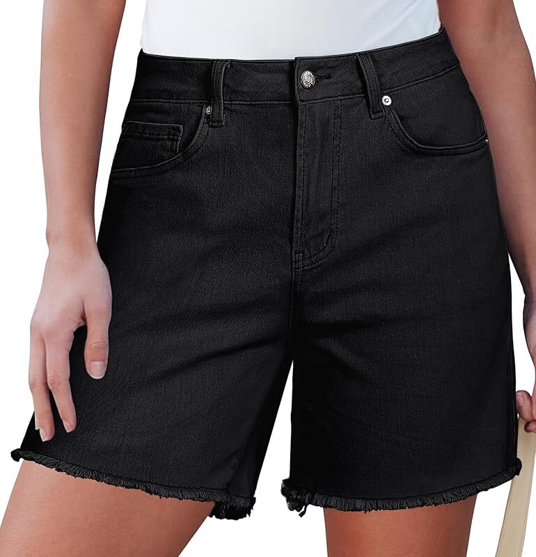 Mom Fit Denim Shorts