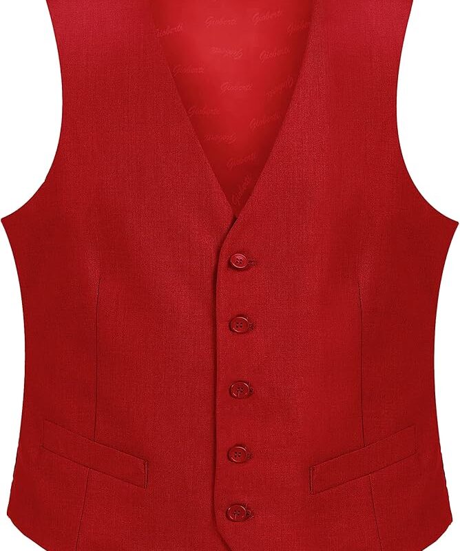 Slim Fit Vest - Red