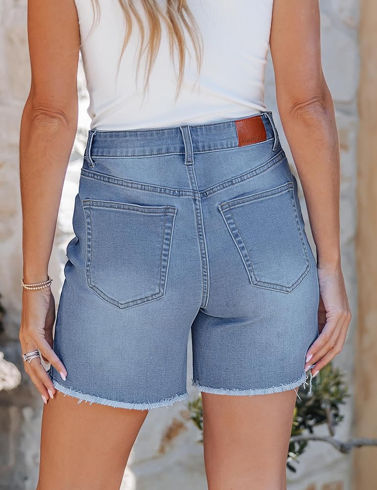 Mom Fit Denim Shorts