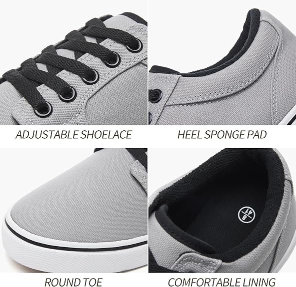Casual Low-Top Sneakers - light grey