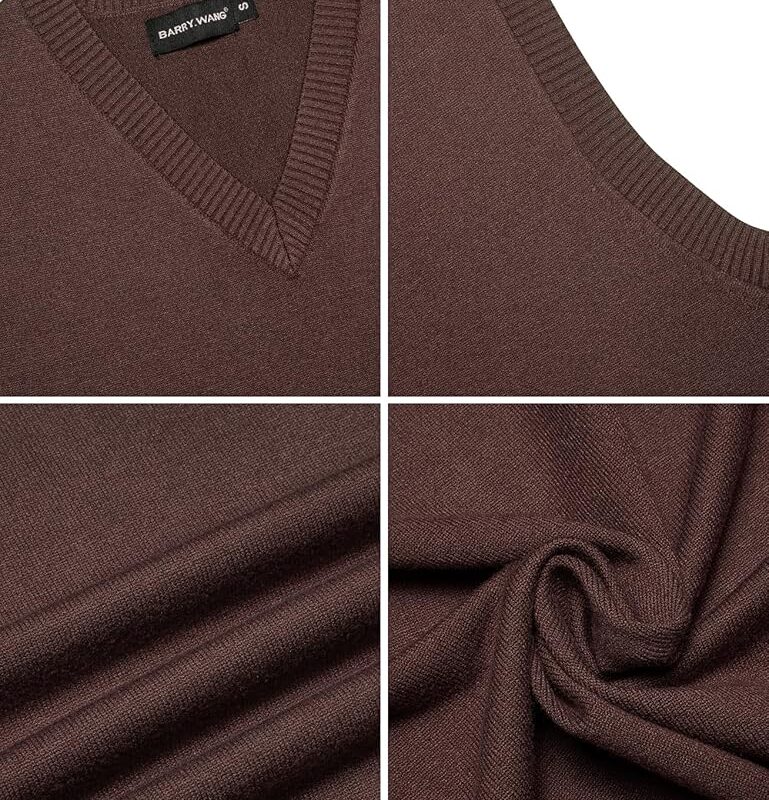 91MXl6nsaXL._AC_UY1000_ V-Neck Sweater Vest – Brown