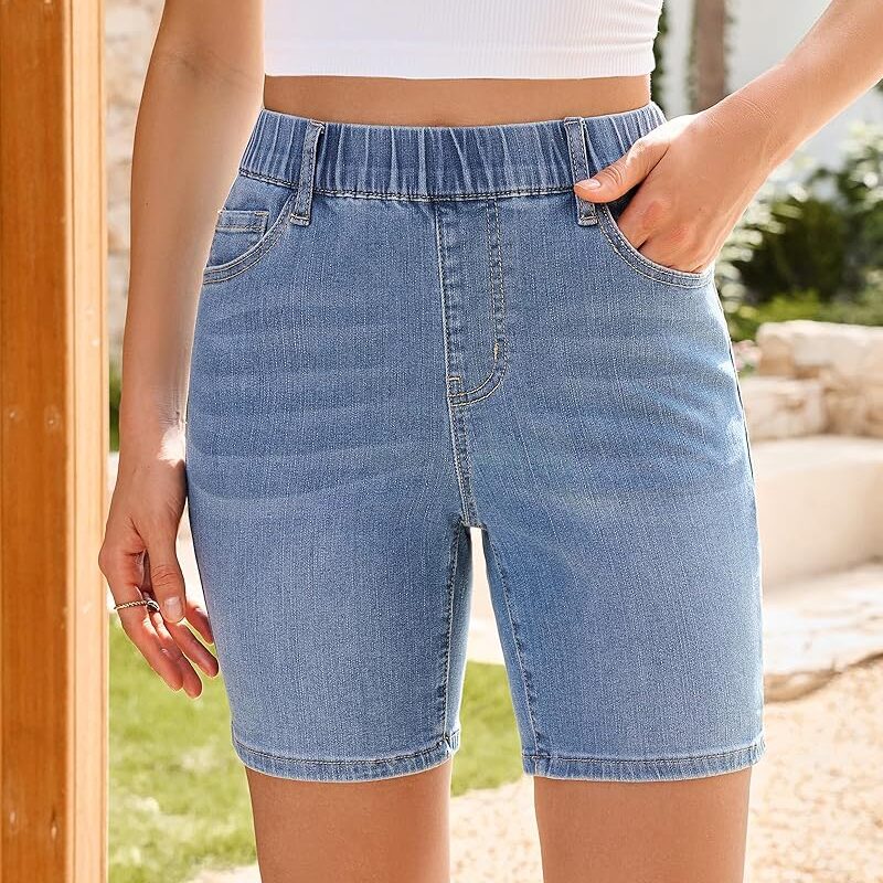 Stretch Denim Shorts (Ladies)