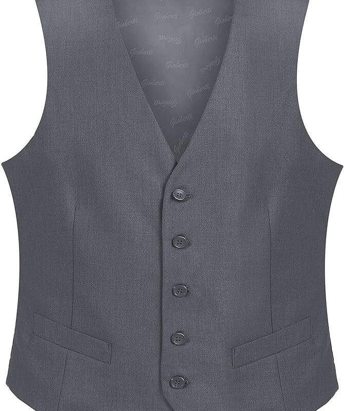 Slim Fit Vest - Grey