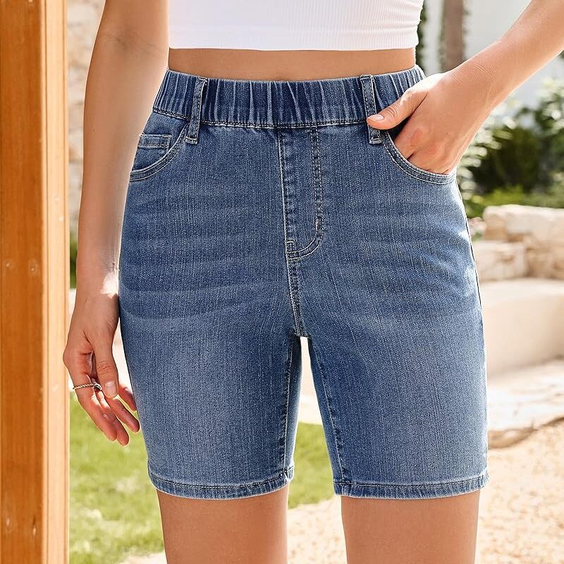 Stretch Denim Shorts (Ladies)