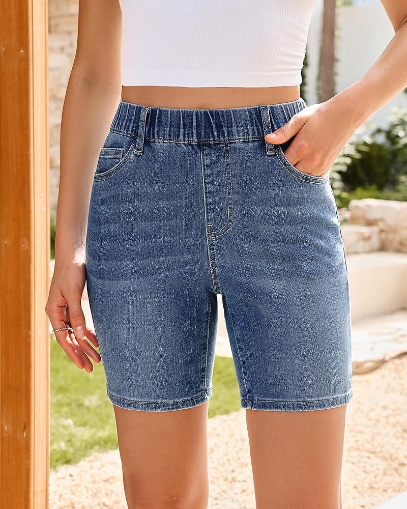Stretch Denim Shorts (Ladies)