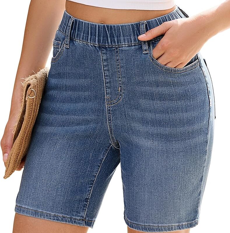 Stretch Denim Shorts (Ladies)