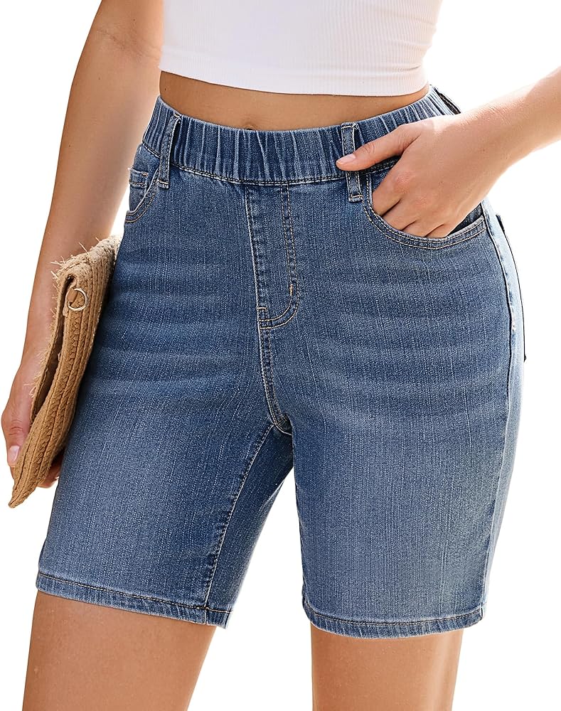 Stretch Denim Shorts (Ladies)