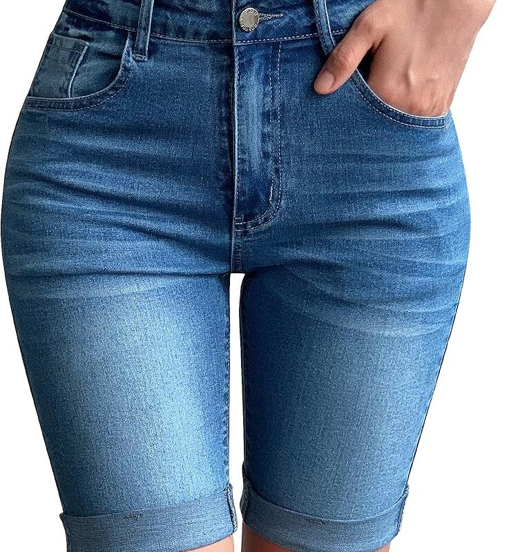 Classic Blue Denim Shorts