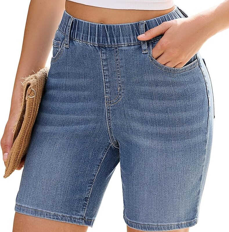 Stretch Denim Shorts (Ladies)