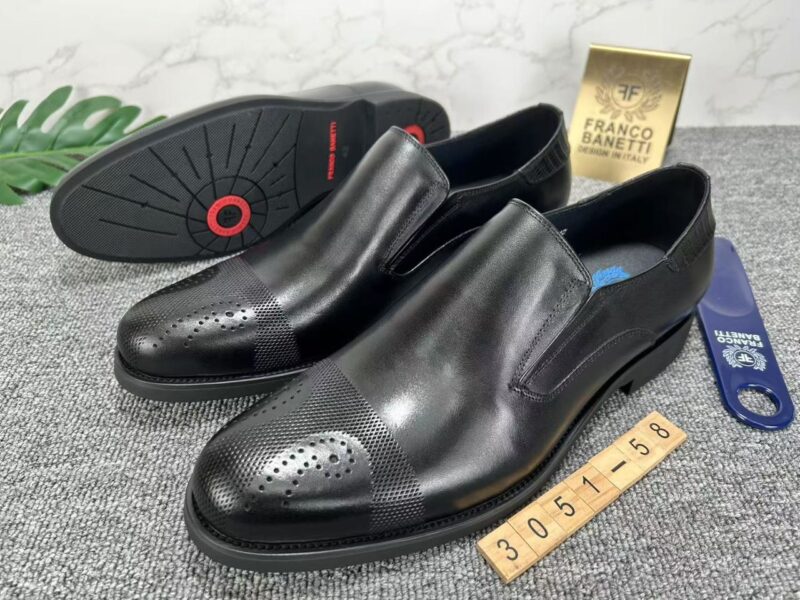 IMG-20251213-WA0117 Men's Pebble-Grain Derby Dress Shoes - Black