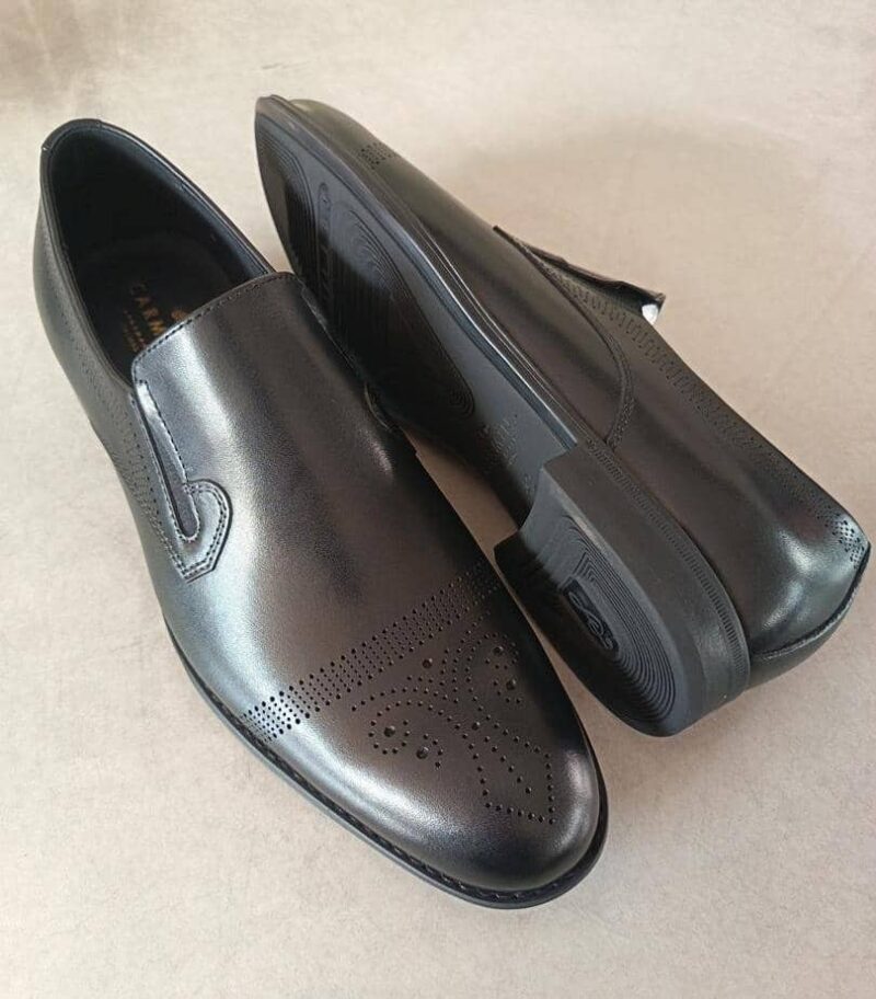 Men's Sleek Slip-On Dress Shoes - Black