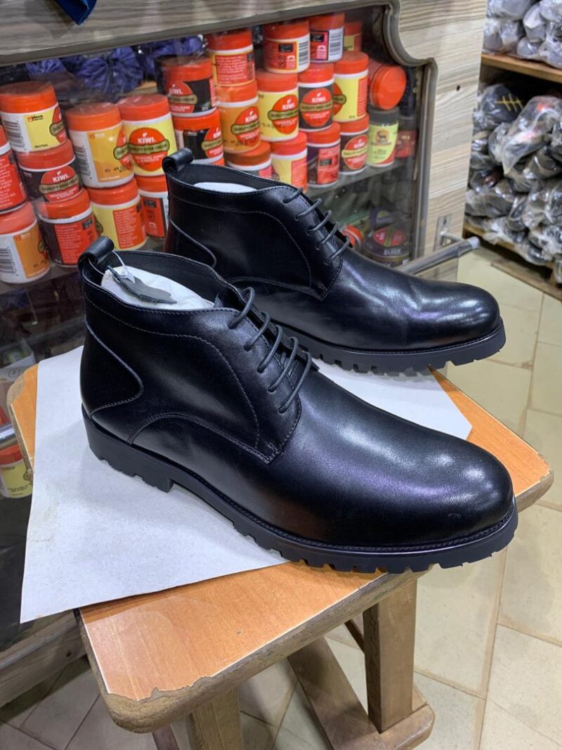 Men's Minimal Lace-Up Dress Shoes - Black