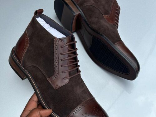 Men's Wingtip Brogue Oxford - Coffee Brown