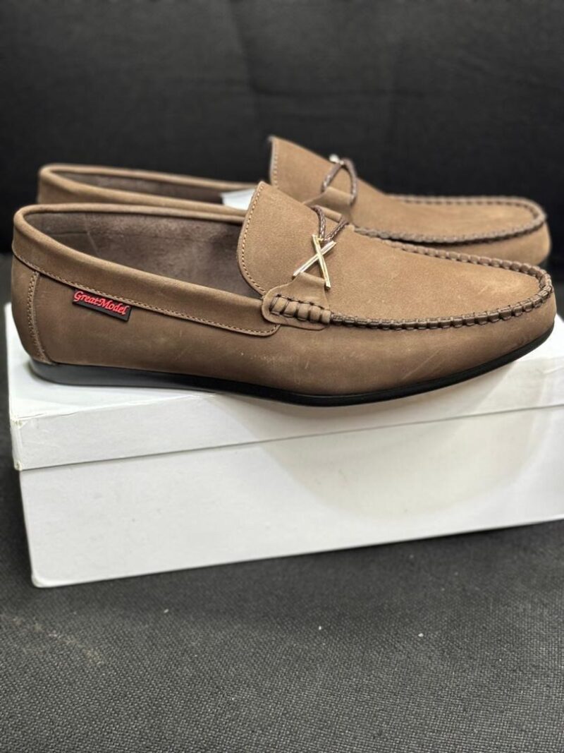 Men's Bit-Detail Loafers - Brown