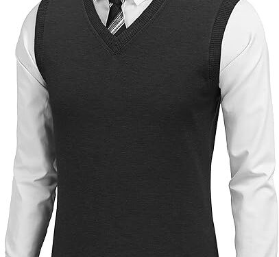 black-v-shaped sweater-1 V-Neck Sweater Vest – Black