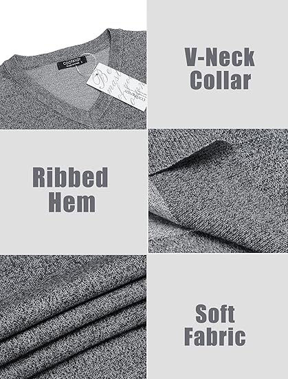 V-Neck Sweater Vest –Gray