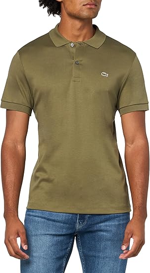 olive Short Sleeve Polo for Men