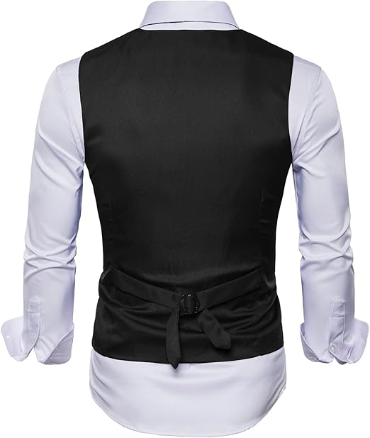 Slim Fit Vest - Black