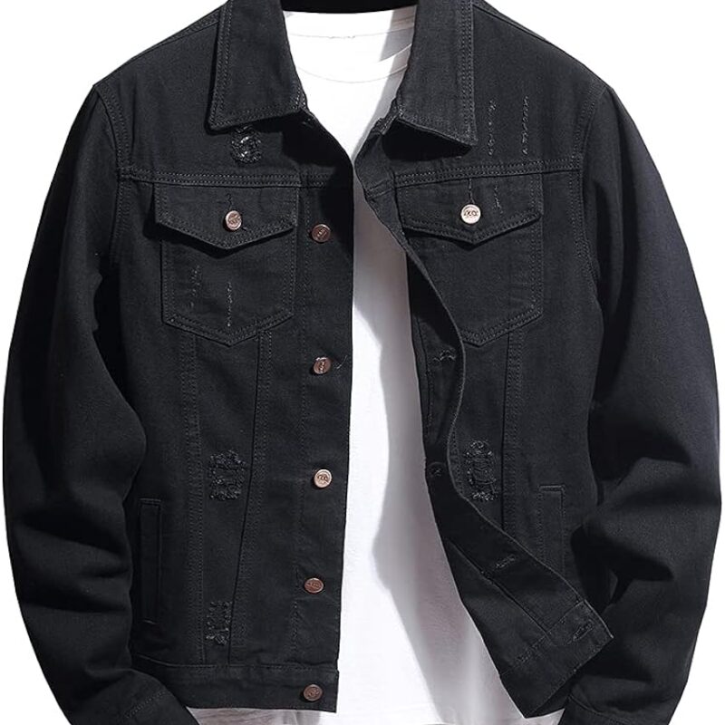 Unisex Denim Jacket Regular Fit - Black