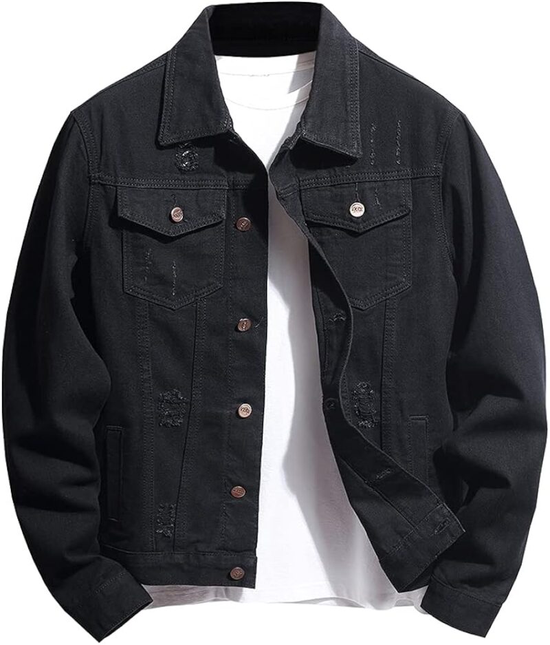 Unisex Denim Jacket Regular Fit - Black