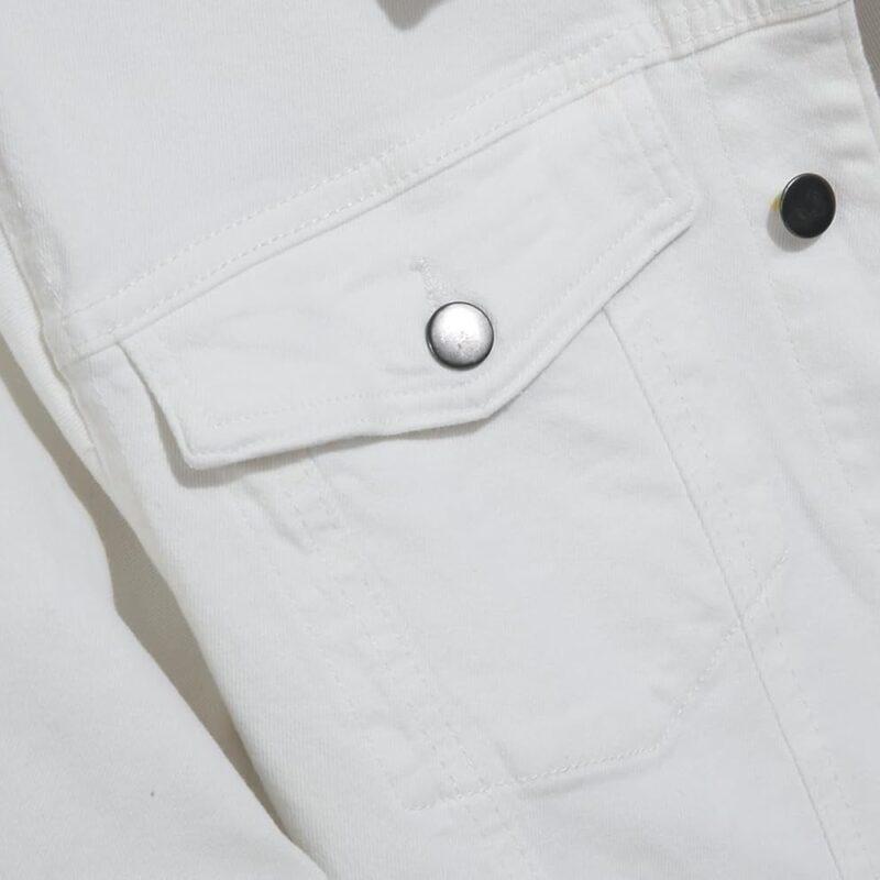 61miJe4l+KL._AC_UY1000_ Mens Denim Jacket Oversized Fit - White