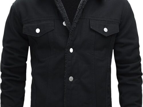 Unisex Denim Jacket Regular Fit - Black