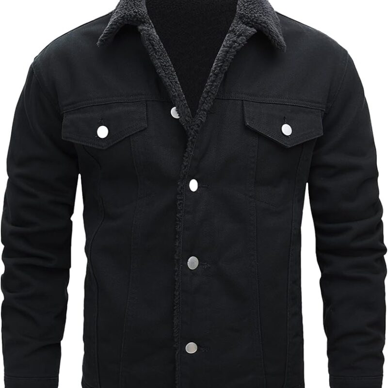 Unisex Denim Jacket Regular Fit - Black